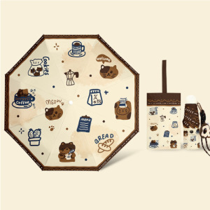 咖啡貓掛繩雨傘(多款可選)