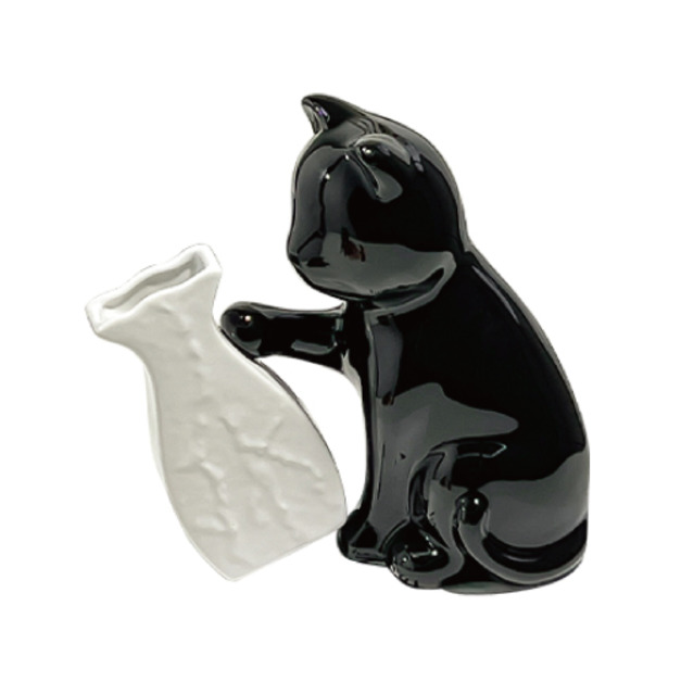 喵趣花伴陶瓷花瓶