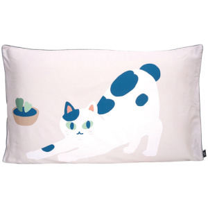 好物家居 園藝喵純棉枕頭套1個