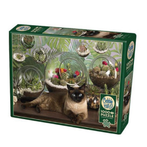Cobblehill 多肉與貓拼圖 1000片