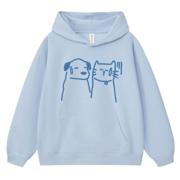 無語貓狗帽T(多色可選)