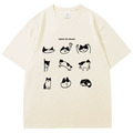 搞怪貓咪塗鴉T恤(多款可選)_2