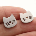 貓咪形狀鈦鋼耳環(多款可選)_5