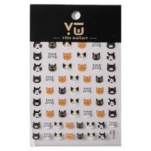 平面小貓貼紙指甲貼片