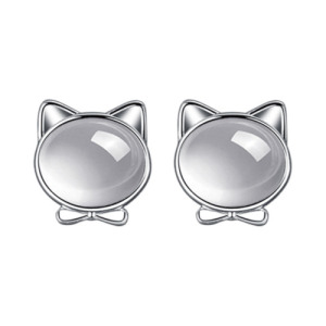 幸運貓蝴蝶結耳環 一對