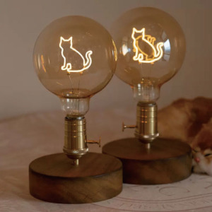 復古療育貓咪氣氛燈(兩款可選)