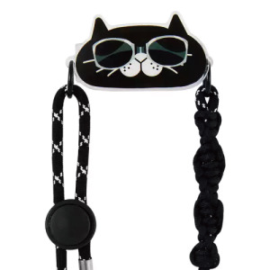 墨鏡貓手機背夾掛繩(兩種可選)