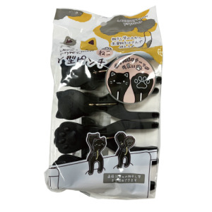 貓咪造型Y型曬衣夾4個(顏色隨機)