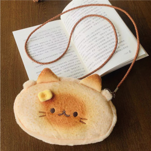 貓咪麵包造型斜背手機包(多款可選)