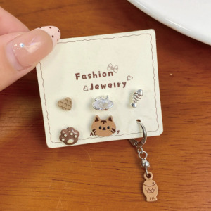 木魚小貓咪耳環(多款可選)