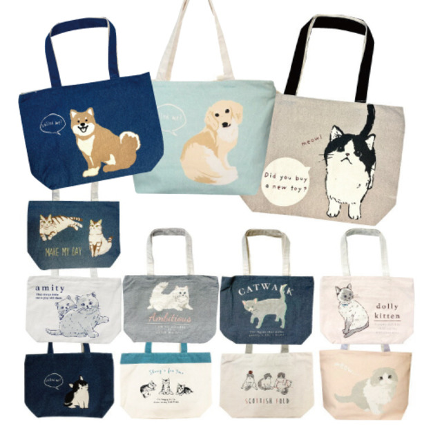 日本 MATSUNEKO 横型帆布手提包(多款可選)