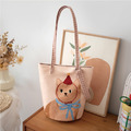 韓風貓咪單肩水桶包(多款可選)_1