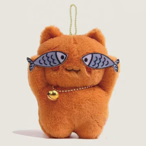 蒙眼鯛魚燒貓咪吊飾(多款可選)