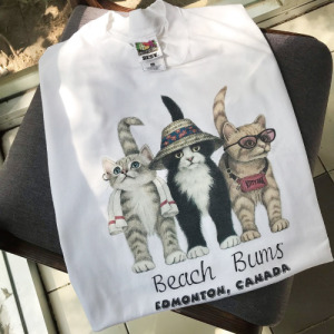 海灘貓寬鬆T恤(多款可選)