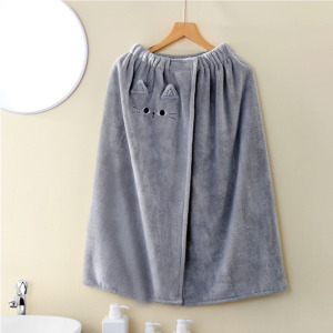 憨憨貓珊瑚絨浴裙(三款可選)