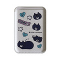 灰色藍貓插畫手機殼+卡包(多規格選)_1
