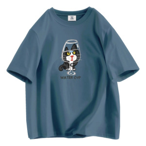 杯子貓寬鬆T恤(多色可選)