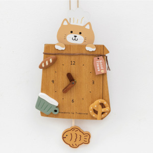 甜點貓掛鐘時鐘禮盒裝