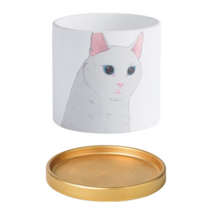 北歐貓咪圖案陶瓷花盆-中號(多款可選)