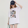 小貓和仙人掌寬鬆長版T恤(多色可選)_1