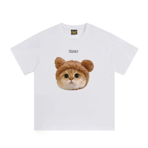 貓咪戴著熊耳帽T恤(多款可選)