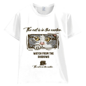 美式偷看貓咪T恤(多款可選)