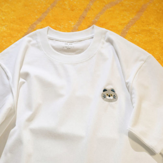 日系刺繡貓咪T恤(多款可選)