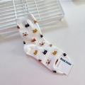 貓咪頭圖案中筒襪(多款可選)_4