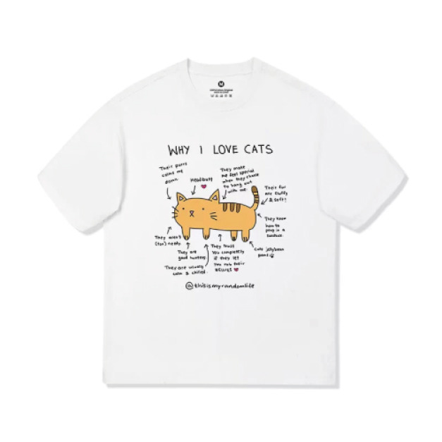 WHY I LOVE CATS貓咪T恤(多款可選)