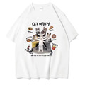 貓咪齊心吃食物T恤(多款可選)