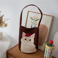韓風貓咪寬版單肩水桶包(多款可選)_2