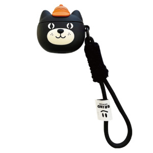 立體帽子黑貓矽膠耳機盒