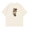 破洞貓咪寬鬆T恤(多款可選)_2