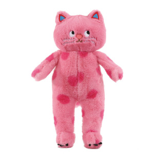 粉紅波點貓咪毛絨娃娃 60cm