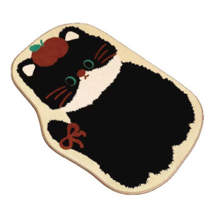 黑貓仿羊絨防滑地墊(多款可選)