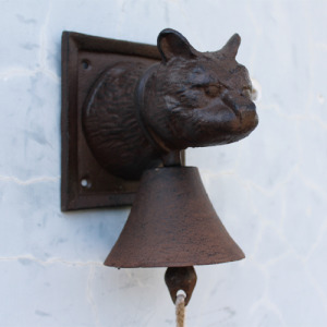 經典鑄鐵貓頭鈴鐺門鈴