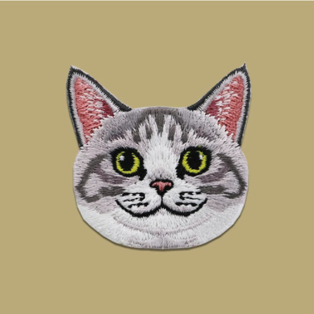 貓咪頭像刺繡貼(多款可選)