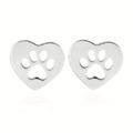 貓咪形狀鈦鋼耳環(多款可選)_1
