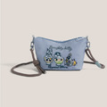 茶杯貓刺繡單肩斜背包(多色可選)_4