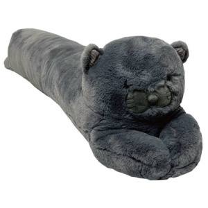 巨大藍色趴趴貓長抱枕娃娃 115cm (外布可拆洗)