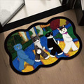 復古油畫貓珪藻土軟地墊50x80cm(多款可選)_1