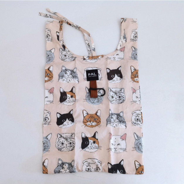 貓咪可折疊防水購物袋