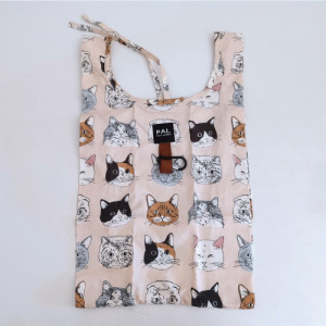 貓咪可折疊防水購物袋