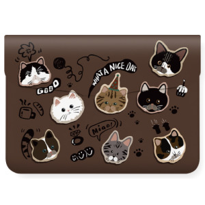 貓咪插畫電腦包 14寸