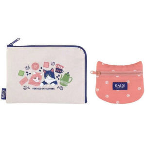 貓咪收納袋零錢包兩件組