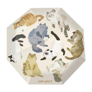 貓咪樂園三折自動雨傘