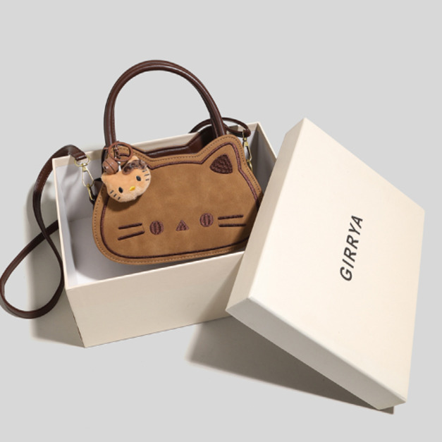 GIRRYA 貓咪臉造型斜背包