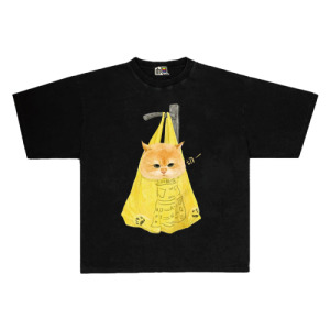 貓咪裝袋掛門把上T恤(多款可選)