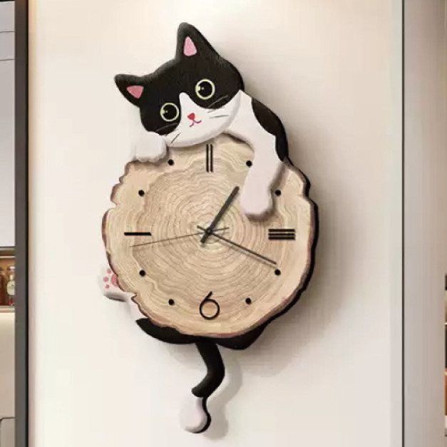 賓士貓年輪時鐘