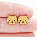 貓咪形狀鈦鋼耳環(多款可選)_3